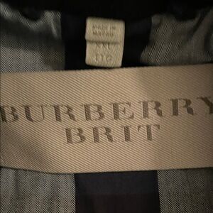Men’s Burberry Black Pea Coat Size XXL
